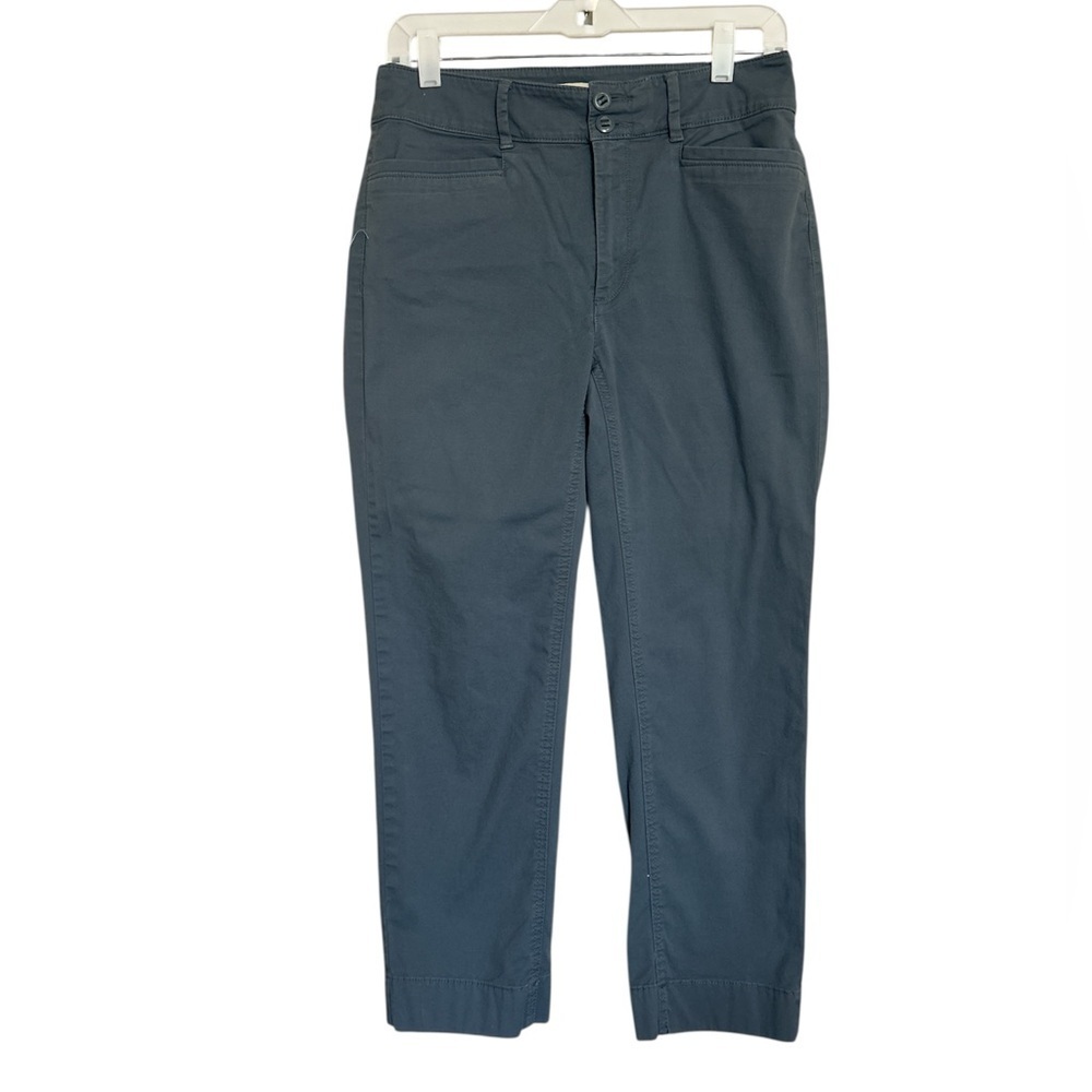LOFT Women’s Grayish Blue Chinos for Work Sz 2 Neutral Classic